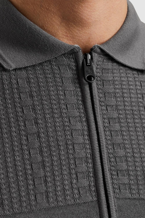 Cast Iron short sleeve polo cotton modal